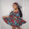 I.A.R Purple,blue matching top, skirt and headwrap one size - Image 2